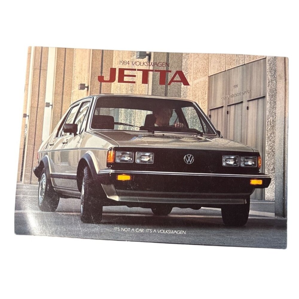 1984 Volkswagen Jetta Brochure Full-Color Vintage Automotive Advertising Collect